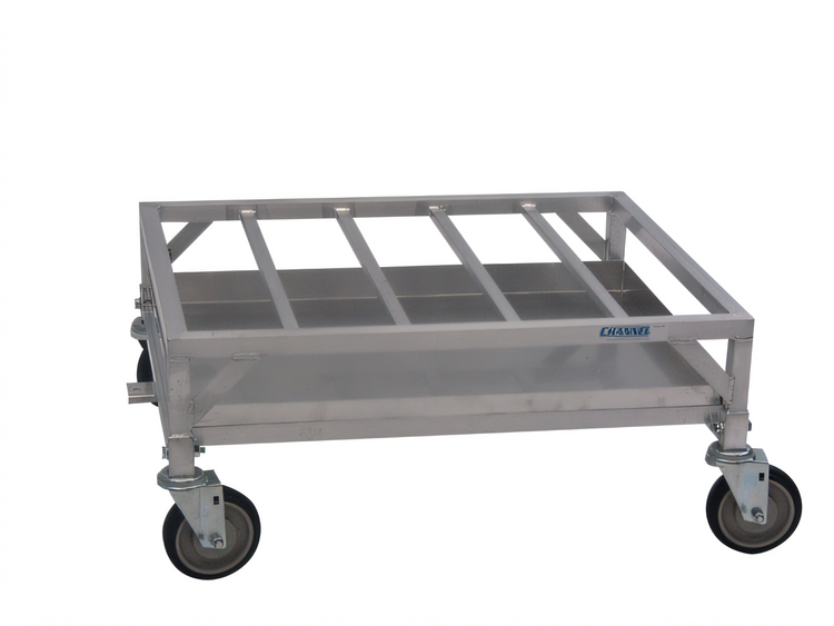 Product image #2 for Channel Aluminum Poultry Crate Dolly with Drip Pan