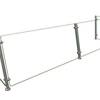 Thumbnail image #1 for Hatco Flav-R-Shield™ EP15-84 Full-Service Pass-Over Sneeze Guard, 2-Bay, 84 x 18 x 22 in, Tempered Glass, Brushed Stainless Steel