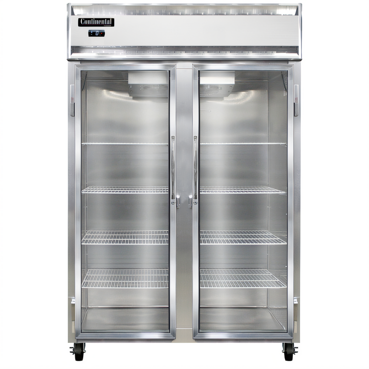 Product image #1 for Continental Refrigerator 2FNSSGD Two-Section Standard Depth Display Freezer with Narrow Glass Doors