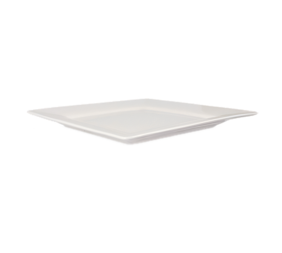 Product image #1 for Crestware Quattro 10-Inch Square Wide Rim Fully Vitrified Ceramic Plate
