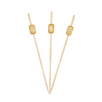 Thumbnail image #1 for Town Equipment 51606B/CS Beige Rectangle Wood Ball Picks, 25 Per Pack