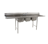 Eagle Group 412 Series 3-Compartment Stainless Steel Sink with 24-Inch Left Drainboard
