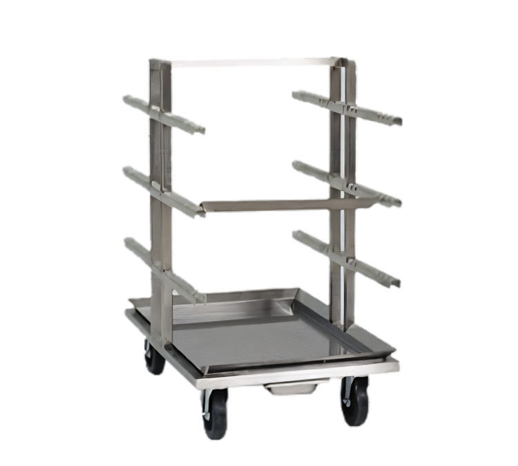 Product image #1 for Henny Penny RSS-016 Stainless Steel Mobile Rotisserie Spit Stand with Drip Tray, 16-Spit/Basket Capacity