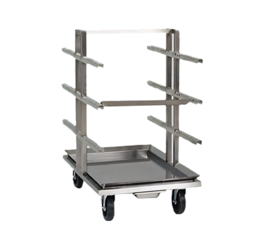 Product image #1 for Henny Penny RSS-016 Stainless Steel Mobile Rotisserie Spit Stand with Drip Tray, 16-Spit/Basket Capacity