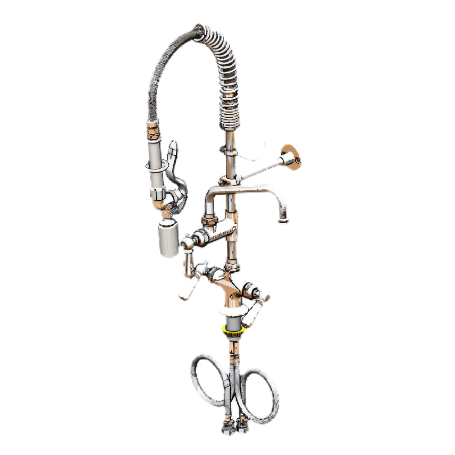 Product image #1 for EasyInstall Mini Pre-Rinse Faucet, Deck Mount, Single Hole, 8-Inch Swivel Add-On Nozzle