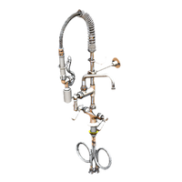 EasyInstall Mini Pre-Rinse Faucet, Deck Mount, Single Hole, 8-Inch Swivel Add-On Nozzle