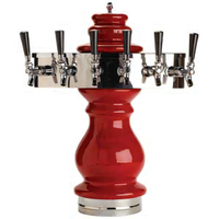 Braumeister Countertop 6-Faucet Glycol-Cooled Ceramic Draft Beer Tower