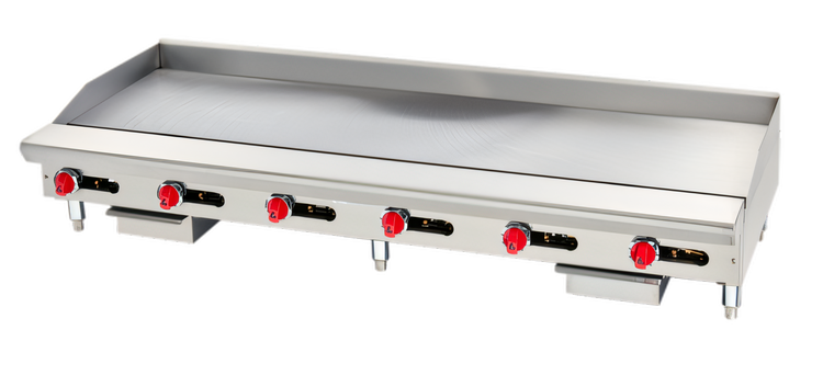 Product image #1 for American Range 72-Inch Thermostatic Countertop Gas Griddle with 1-Inch Polished Steel Plate