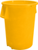 Thumbnail image #1 for Bronco 44 Gallon Round Stackable Trash Container, Yellow