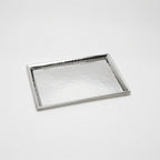 Thumbnail image #1 for American Metalcraft HMSP1813 Half-Size Rectangular Hammered 18/8 Stainless Steel Sheet Pan, 18-1/4 x 13 x 1 Inch Case of 6