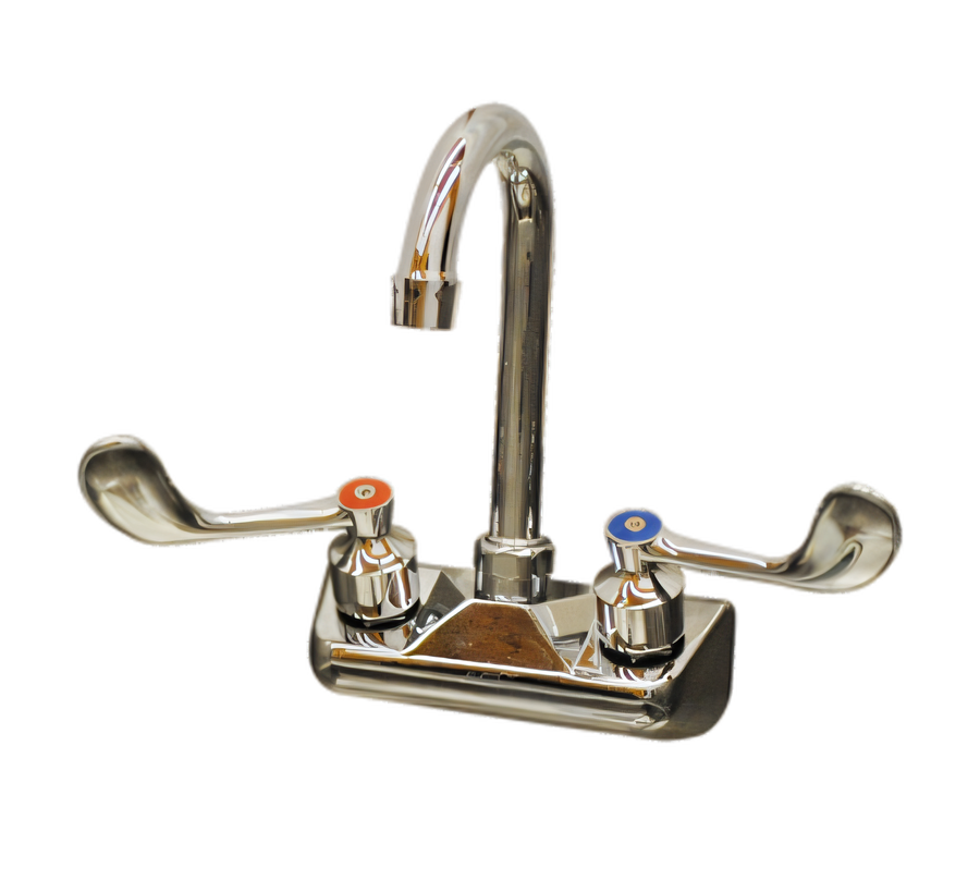 Product image #1 for Serv-Ware Extra Wall Faucet with Gooseneck Spout, 4-Inch Centers