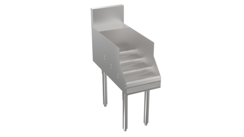 Product image #1 for Krowne Stadium Series Freestanding Underbar Liquor Bottle Display Unit, 12-Bottle, 12 x 29 Inches, Stainless Steel