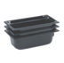 Thumbnail image #1 for Vollrath Super Pan® 1/3 GN Plastic Food Pan, 2-1/2 Inch Deep, Black Resin