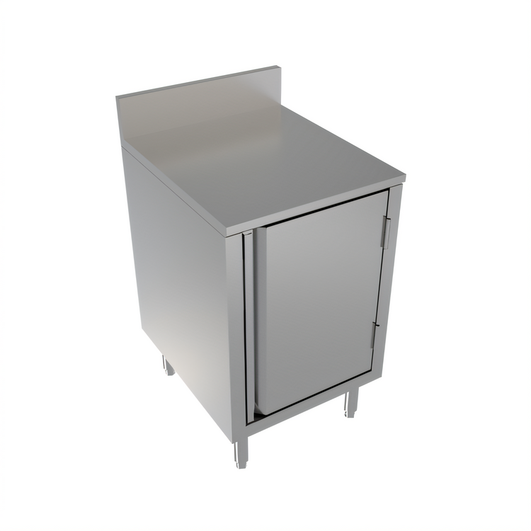 Product image #1 for BK Resources Well Series Flat Top Stainless Steel Underbar Cabinet, 18 x 21 Inches