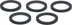 Thumbnail image #1 for RATIONAL Wearable Parts iVario L & XL Drain Gasket O-Ring Replacement Part, 5-Pack