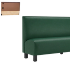 Thumbnail image #1 for ATSMFG ATS AT&S-ASWB-K36-P GR7 Kevin Wall Booth, 36" high, Plain back, removable sinuous spring seat with connecting links, upholstered, heavy duty