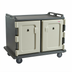 Thumbnail image #2 for Cambro 20-Tray Low Profile Insulated Meal Delivery Cart for 14 x 18 Trays, Granite Gray