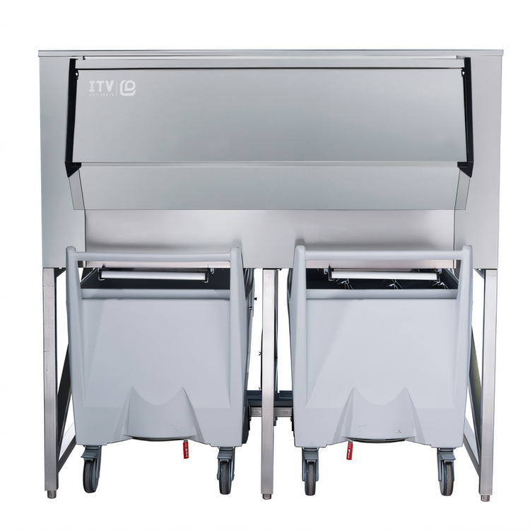 Product image #1 for ITV Ice Makers SCD-900 Ice Storage Bin with Carts, 60 Inch Wide, 910.5 lb Capacity