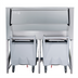 Thumbnail image #1 for ITV Ice Makers SCD-900 Ice Storage Bin with Carts, 60 Inch Wide, 910.5 lb Capacity