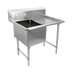 Thumbnail image #1 for John Boos B Series 1-Compartment Sink with Right Drainboard and 10-Inch Backsplash