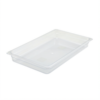 Winco Poly-Ware Full-Size Clear Polycarbonate Food Pan, 2-1/2-Inch Deep