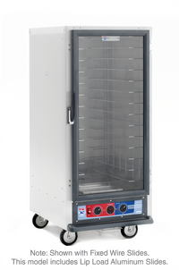 Metro C5 1 Series Mobile 3/4 Height Non-Insulated Proofing Cabinet, 27 Full-Size Sheet Pan Capacity, 120V