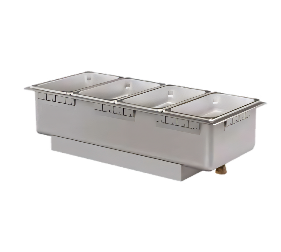 Product image #1 for Hatco Drop-In 4/3-Size Rectangular Heated Well with Drain, Thermostatic Controls, Standard Watt