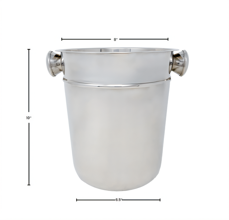 Product image #1 for 8-Quart Stainless Steel Non-Insulated Wine Bucket with Knob Handles