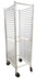 Thumbnail image #1 for Advance Tabco Special Value Series Full-Height Mobile Front-Load Aluminum Pan Rack, 12 Full-Size Pan Capacity