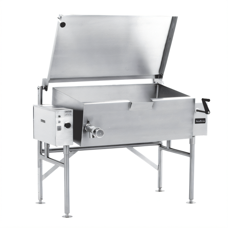 Product image #1 for AccuTemp Edge Series 40-Gallon Electric Tilting Skillet with Open Frame Stand