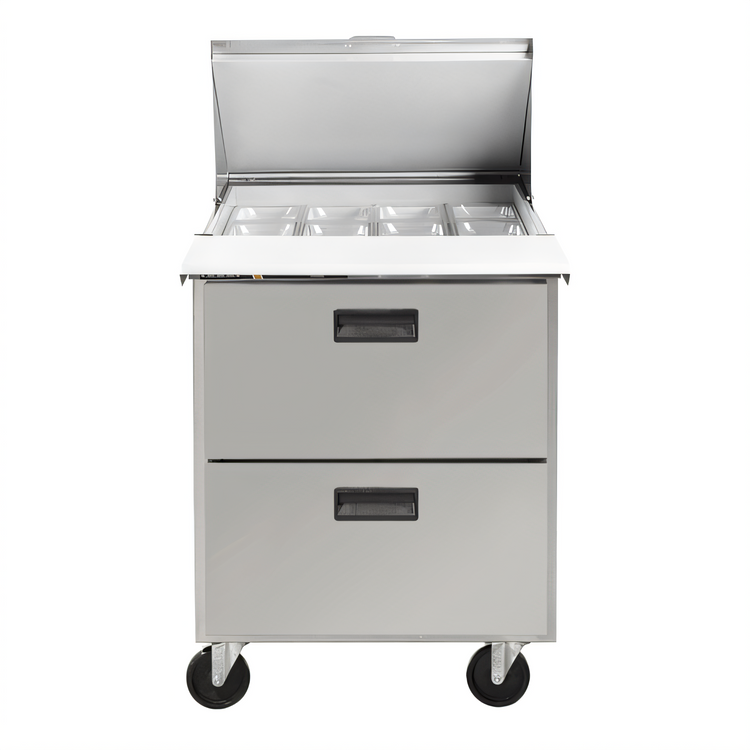 Product image #1 for Centerline by Traulsen CLPT-2712-DW Compact Mega Top Refrigerated Prep Table with 2 Drawers