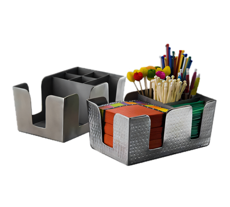 Product image #1 for American Metalcraft 6-Compartment Stainless Steel Bar Garnish Caddy