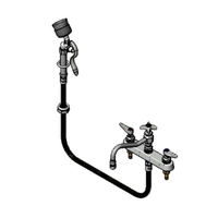 T&S Brass B-1152-092A 8-Inch Center Deck-Mount Workboard Mixing Faucet with 8-Inch Swing Nozzle and Diverter