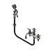 Thumbnail image #1 for T&S Brass B-1152-092A 8-Inch Center Deck-Mount Workboard Mixing Faucet with 8-Inch Swing Nozzle and Diverter