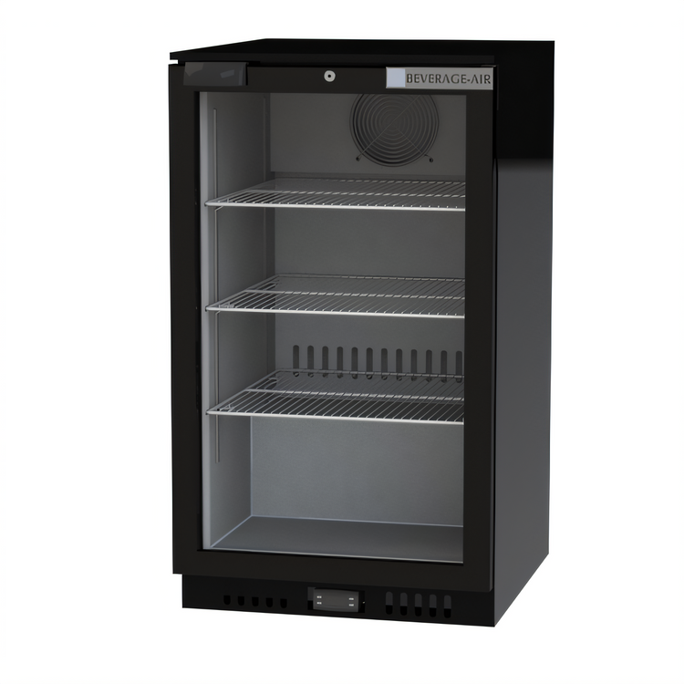 Product image #1 for Beverage Air Countertop Merchandiser Refrigerator with Double-Pane Glass Door, 5.9 Cu. Ft., Black