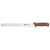 Thumbnail image #1 for Winco Stäl 12-Inch Stamped Wavy-Edge Slicer Knife with Brown Polypropylene Handle