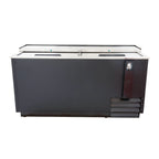 Thumbnail image #1 for Admiral Craft Equipment Corp. Black Diamond USBC-65 65-Inch Flat-Top Bottle Cooler, 19.1 Cu. Ft., Lockable Sliding Lids, Black