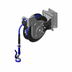 Thumbnail image #1 for T&S Brass Open Epoxy-Coated Steel Retractable Hose Reel with 3/8 in. x 35 ft. Hose, 36 in. Connector and Stainless Steel Swing Bracket
