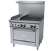Thumbnail image #1 for Garland GFE Starfire Pro 36-Inch Gas Restaurant Range with 4 Open Burners, 12-Inch Thermostatic Griddle, and Standard Oven