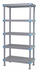 Thumbnail image #1 for Quantum Millenia 60-Inch x 24-Inch x 74-Inch All-Polymer Gray Shelving Unit with 5 Shelves and Dunnage Stand