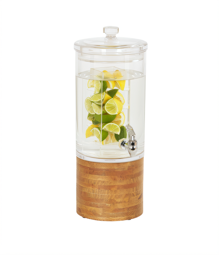 Product image #1 for Madera Round 1.5 Gallon Infusion Beverage Dispenser with Wood Base