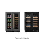 Thumbnail image #1 for Koolmore KM-CWB24-WPR Dual-Zone Panel-Ready French Door Under-Counter Wine Cooler, 20-Bottle
