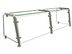 Thumbnail image #1 for Hatco Flav-R-Shield EP21-06015 Full-Service Pass-Over Sneeze Guard, 2-Bay, 60 in. W x 15 in. D