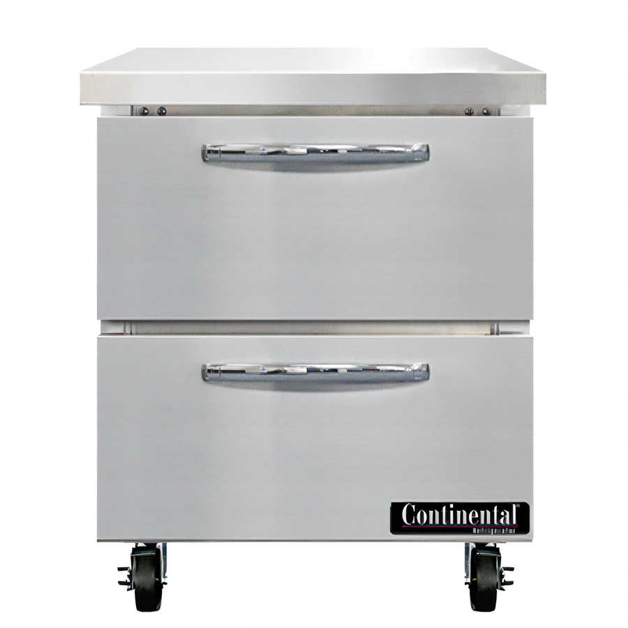 Product image #1 for Continental Refrigerator SWF27N-D 27-Inch 1-Section Worktop Freezer with 2 Drawers, 7.4 Cu. Ft., R-290