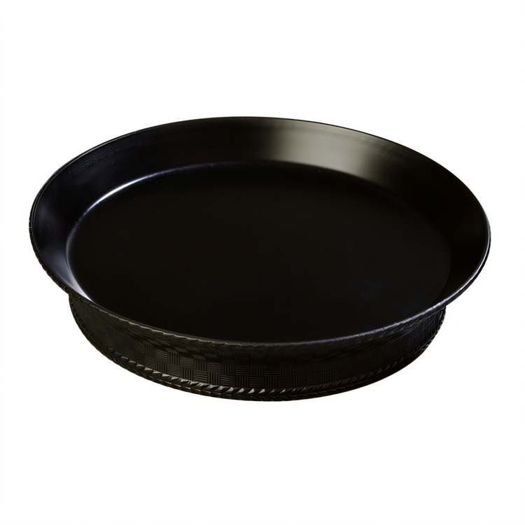 Product image #1 for WeaveWear Round Fast Food Platter, 10-3/8-Inch Top Diameter, Black Polypropylene
