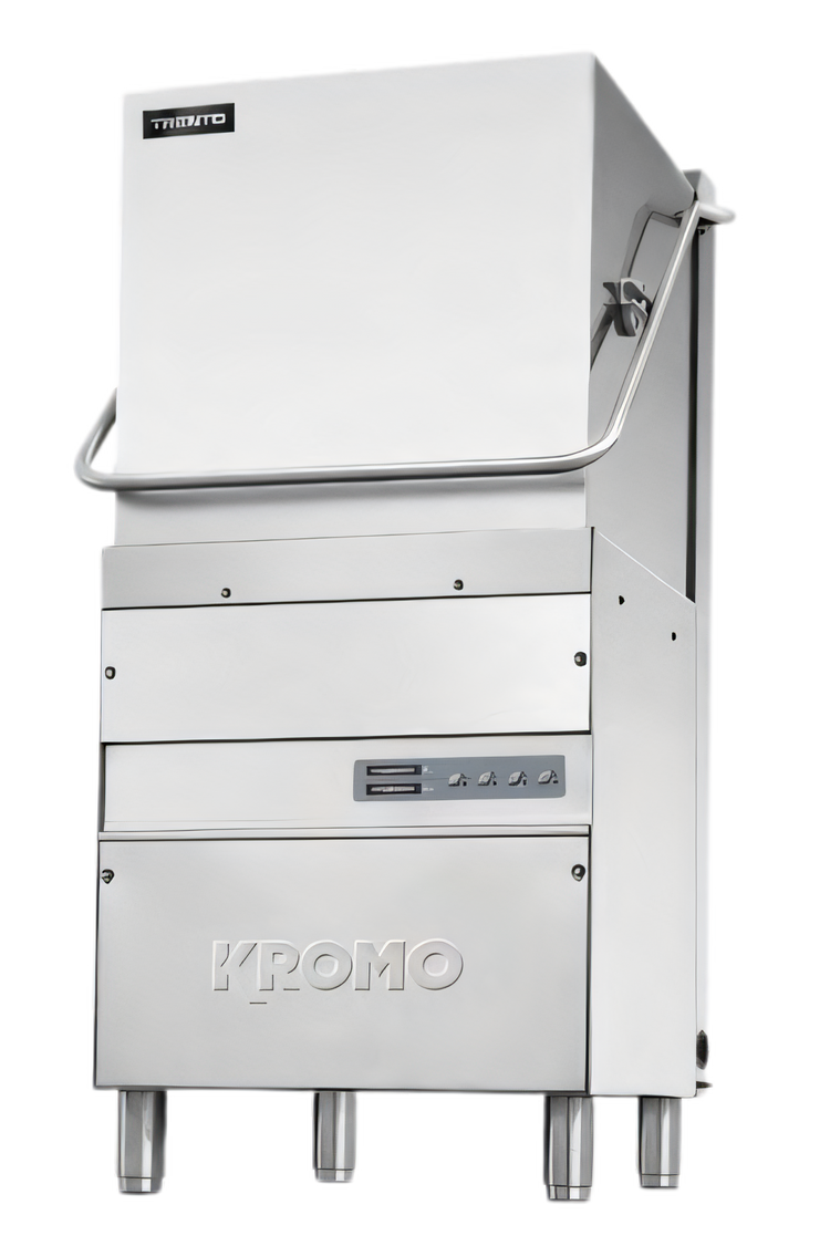 Product image #1 for Trento Kromo Upright High-Temp Door-Type Dishwasher with Booster Heater, 30 Racks/Hour