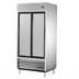 Thumbnail image #1 for True TSD-33-HC 39 1/2 Inch Two-Section Reach-In Refrigerator with Stainless Steel Sliding Doors