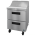 Thumbnail image #1 for Hoshizaki Steelheart 27-Inch One-Section Sandwich Top Refrigerator with 2 Drawers and 8-Pan Top