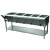 Thumbnail image #1 for Advance Tabco Triumph Supreme 5-Well LP Gas Commercial Steam Table with Undershelf and Cutting Board, 77-3/4 Inch Wide