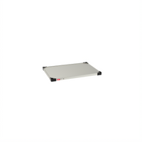 Metro Super Erecta 30 in. x 21 in. Solid Flat Stainless Steel Shelf with Raised Ship's Edge